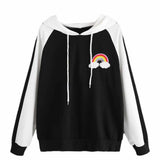 Womens Hoodie Long Sleeve Sweatshirt Jumper Hooded Pullover Tops