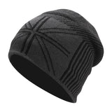Wool Skullie Beanie Hat With Fleece Men Winter Knitted Hats Fashion Women Slouchy Beanies Cap Outdoor Warm Wool Soft Knit Caps