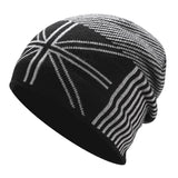Wool Skullie Beanie Hat With Fleece Men Winter Knitted Hats Fashion Women Slouchy Beanies Cap Outdoor Warm Wool Soft Knit Caps