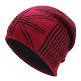 Wool Skullie Beanie Hat With Fleece Men Winter Knitted Hats Fashion Women Slouchy Beanies Cap Outdoor Warm Wool Soft Knit Caps